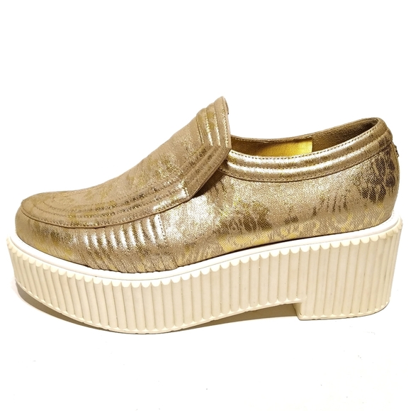 CHANEL Shoes - *SOLD* Chanel Metallic Gold Platform Shoes  - 9